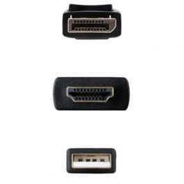 Nanocable 10.15.4352 Cable Conversor HDMI 2.0 Macho a DisplayPort 1.2 Macho 1.8m Negro Soporta 4K 60Hz USB Alimentado Nanocable 10.15.4352 Cable Conversor HDMI 2.0 Macho a DisplayPort 1.2 Macho 1.8m Negro Soporta 4K 60Hz USB Alimentado