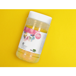 Liderpapel Purpurina Fantasia Color Metalico Amarillo Pastel Bote 250 gr