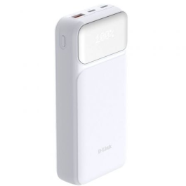 D-Link DPP-201 Powerbank 20000mAh 65W Carga Rápida USB-C/USB-A Blanca para Portátil/Móvil