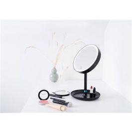 Beurer BS-45-LE Espejo Cosmético con Luz LED, Giratorio 360º, Aumento 5X, Maquillaje y Aseo Personal