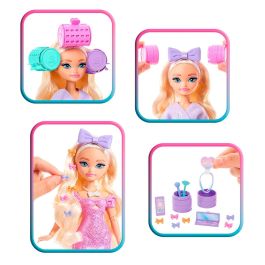 Barbie Jgg38 Muñeca 'Malibu' Dream Besties Peluquería con Accesorios de Estilismo y Maquillaje (incluye tiza para el pelo)