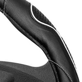 Momo Funda Volante Supergrip Universal Negro-Blanco 38-39 cm MOMLSWC014BW