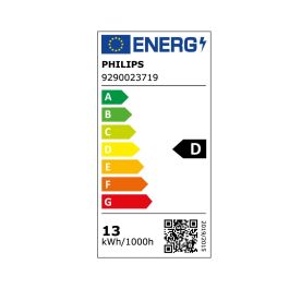Philips Bombilla LED Standard E27 13W 2000lm 4000K Luz Día Equivalente 120W No Regulable Cristal Mate Apertura 360° Ø7x12.1cm