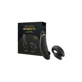 Vibrador para Parejas Womanizer Dorado Negro