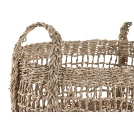DKD Home Decor Cestas Tropicales de Seagrass Naturales 40 x 28 x 40 cm, Set de 2 unidades