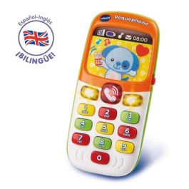 Teléfono pequephone con luces, sonidos, 8 melodías y 2 canciones (bilingüe) 14,8x10,6x7,5 cm Teléfono pequephone con luces, sonidos, 8 melodías y 2 canciones (bilingüe) 14,8x10,6x7,5 cm