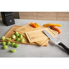 Masterchef Tabla de Cortar de Bambú 34 cm x 23.5 cm x 1 cm