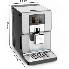 Krups EA 877 D Intuition Experience+ Máquina espresso, 3L, Granos de café, Molinillo, 15 bar, 1550W, Negro, Acero