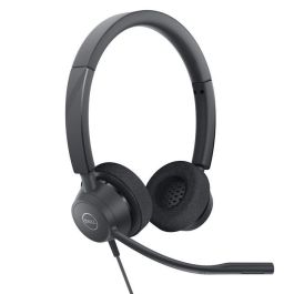 Dell WH3022 Auriculares Estéreo Pro con Cable para PC, Certificados Microsoft Teams, Audio Nítido y Controles de Llamada