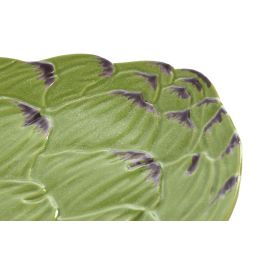 DKD Home Decor Plato Gres Verde 22 x 3 x 26.5 cm Apto Microondas y Lavavajillas (4 Unidades)