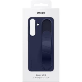 Samsung Standing Grip Cover para Galaxy S25 FE, Funda de Silicona Antiamarilleamiento con Agarre, Azul Marino