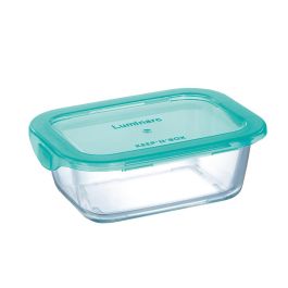 Recipiente Rectangular Vidrio con Tapa Keep'N Lagon Luminarc 16x11,3x6 cm - 82 cL