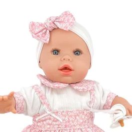 Baby lloron 50 cm t. flores rosa ref: 6026-24 50 cm