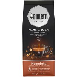 Bialetti Esperto Grani Hazelnut Café en Grano 1 kg, Espresso Tueste Medio, 80% Arabica - 20% Robusta