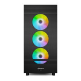 SHARKOON Caja PC Midi Sharkoon Rebel C50 RGB ATX Full Tower, Vidrio Templado, Negro
