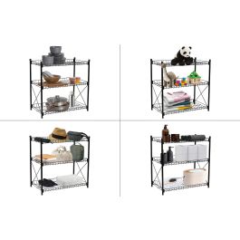 Confortime Estantería 3 Niveles Metal 52 x 34 x 55 cm (2 Unidades)