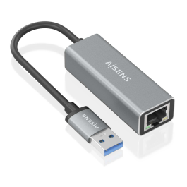AISENS - CONVERSOR USB 3.0 A ETHERNET GIGABIT 10/100/1000 MBPS, GRIS, 15CM Precio: 10.50000006. SKU: B1KAV8BL8X