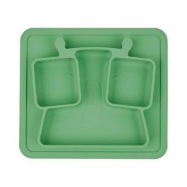 Badabulle Plato dividido antideslizante de silicona con 3 compartimentos flexible, resistente, irrompible, apto microondas y lavavajillas para bebés 4m+ Precio: 24.78999963. SKU: B1KMX6STNL