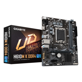 Gigabyte H610M K DDR4 Intel LGA 1700 DDR4 Placa Base para PC Precio: 65.49999951. SKU: S5621644