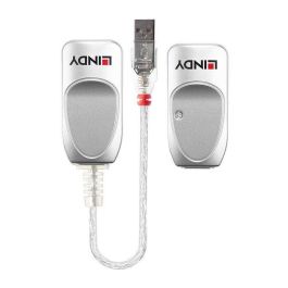 Lindy Extensor USB Cat.6 de 50m - Unidad Local y Remota para Conectar Dispositivos a PC/Laptop, Ideal para Acceso a Archivos
