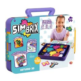 Bizak Simbrix Estudio 3D 64008003 - Juego artístico con 4000 bricks en 16 colores, construye en 2D y 3D
