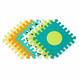 Infantino Conjunto de 6 baldosas de espuma, formas y colores vibrantes para bebé, estimula motricidad fina, resistente a golpes y dentición. Precio: 45.69000051. SKU: B1JK2Q53RX