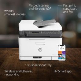 HP 4ZB97A Impresora Multifunción Color Láser MFP 179FNW 4 en 1 WiFi Ethernet USB Fax ADF 40 Hojas Blanca Oficina