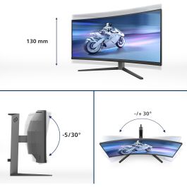 Philips 34M2C6500/00 Monitor Curvo Gaming QD-OLED 34" WQHD (3440x1440) 175Hz 0.03ms 1800R