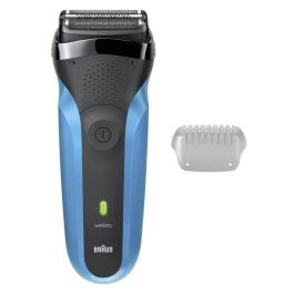 Braun Afeitadora Eléctrica Serie 3 BRA8700216735667 Azul/Negra - 30 min Batería, Carga Rápida 5 min