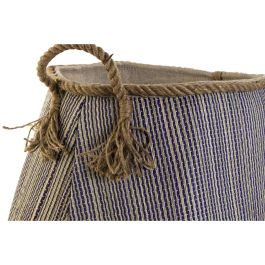 DKD Home Decor Cesta Balines Decorativa de Fibra, Colores Rojo y Azul Surtidos, 40x45x40 cm, Pack de 2 Unidades DKD Home Decor Cesta Balines Decorativa de Fibra, Colores Rojo y Azul Surtidos, 40x45x40 cm, Pack de 2 Unidades