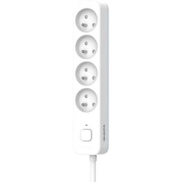 Regleta QUARX de 4 enchufes con interruptor y cable de 3 m. Regleta QUARX de 4 enchufes con interruptor y cable de 3 m.