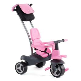 Molto Urban Trike Triciclo Rosa con Palo, Cinturón, Bolsa y Rueda de Goma 98 cm