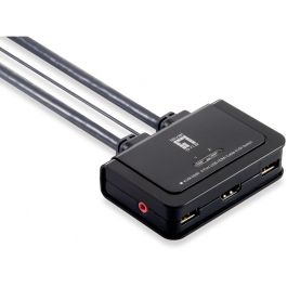 Level One 0290 KVM Switch 2-Port HDMI USB Audio