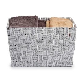 Cesta de Tela Kipit Grande Blanco 35x20x25 cm - Poliéster, 10 litros (12 Unidades) Cesta de Tela Kipit Grande Blanco 35x20x25 cm - Poliéster, 10 litros (12 Unidades)