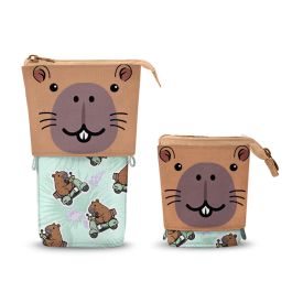 Oh My Pop Estuche Portatodo Cute Capybara Verde Vertical con Cremallera y Forro, se Convierte en Portalápices de Escritorio Precio: 15.49999957. SKU: B1EB69YTCB