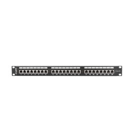 Patch Panel 24 Puertos UTP Categoría 6 Lanberg PPS6-1024-B