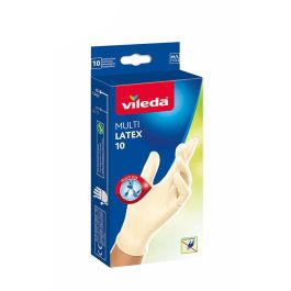Vileda Multilatex 10 Guantes Multiusos Desechables de Látex 100% Extra Resistente y Fino sin Talco Talla M/L, Blancos, Pack 10 Uds. Precio: 3.88999996. SKU: S7904156