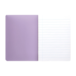 Liderpapel Libreta A4 48 Hojas 90gr Tapa Plástico Horizontal Doble Margen Colores Pastel