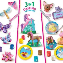 SES Creative Kit 3 en 1 de Moldeado y Pintura - Figuras de Yeso Animales con 12 Colores y Brillo SES Creative Kit 3 en 1 de Moldeado y Pintura - Figuras de Yeso Animales con 12 Colores y Brillo
