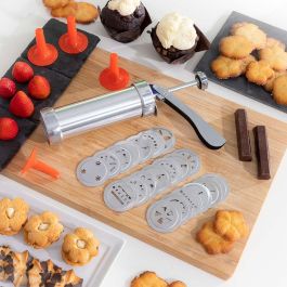 Máquina para Hacer Galletas y Manga Pastelera 2 en 1 Prekies InnovaGoods Máquina para Hacer Galletas y Manga Pastelera 2 en 1 Prekies InnovaGoods