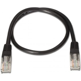 Aisens Cable de Red Latiguillo RJ45 Cat.6 UTP AWG24 Negro 1.0M