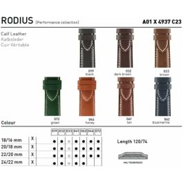 Correa para Reloj Morellato A01X4937C23032CR20 20 mm Correa para Reloj Morellato A01X4937C23032CR20 20 mm