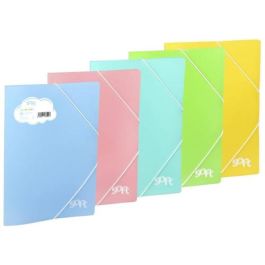 Carchivo Carpeta Solapas Soft 20160120 Polipropileno Amarillo con Goma y Etiqueta Folio