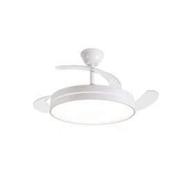 DAEWOO Ventilador de Techo con Aspas Retráctiles de 42 Pulgadas, LED 36W, Control por App, 3 Velocidades, Motor 30W