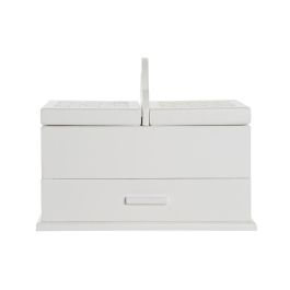 Joyero Romantico DKD Home Decor Marfil Blanco 17 x 24 x 30 cm