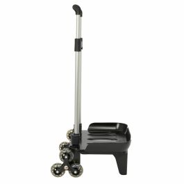 Safta Carro Escolar Portamochila Plegable Triple Rueda Negro 880x320x235 mm