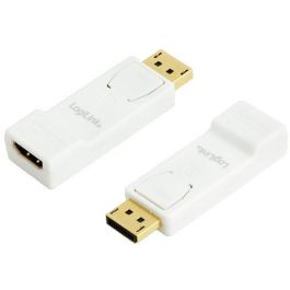 LogiLink CV0057 - Adaptador DisplayPort a HDMI con Verriegelung, Macho/Hembra, Blanco/Amarillo, Full HD 1080p Precio: 27.50000033. SKU: B172BNA3GP