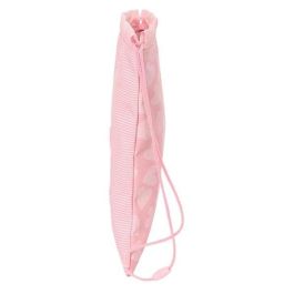 Bolsa Mochila con Cuerdas Safta Love Rosa (26 x 34 x 1 cm)