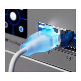 Ubiquiti UACC-Cable-Patch-EL-5M-W Cable de red Etherlighting Cat6 RJ-45 a RJ-45 5m Blanco Translúcido