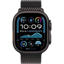 Apple Watch Ultra 2 GPS + Cellular - 49 mm - Caja de titanio negro - Correa Milanese Loop de titanio negro - L Apple Watch Ultra 2 GPS + Cellular - 49 mm - Caja de titanio negro - Correa Milanese Loop de titanio negro - L